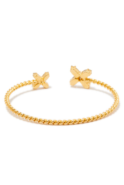 Crystal Star Bracelet, 18k Gold-Plated Brass & Swarovski Crystal